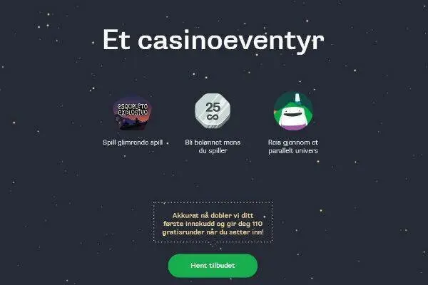NO screenshots casumo indexpage