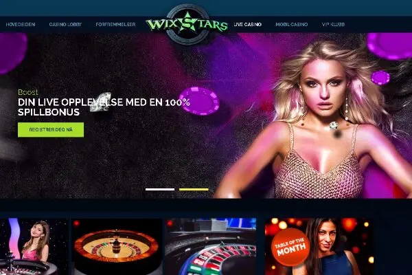 Wixstars Live Casino